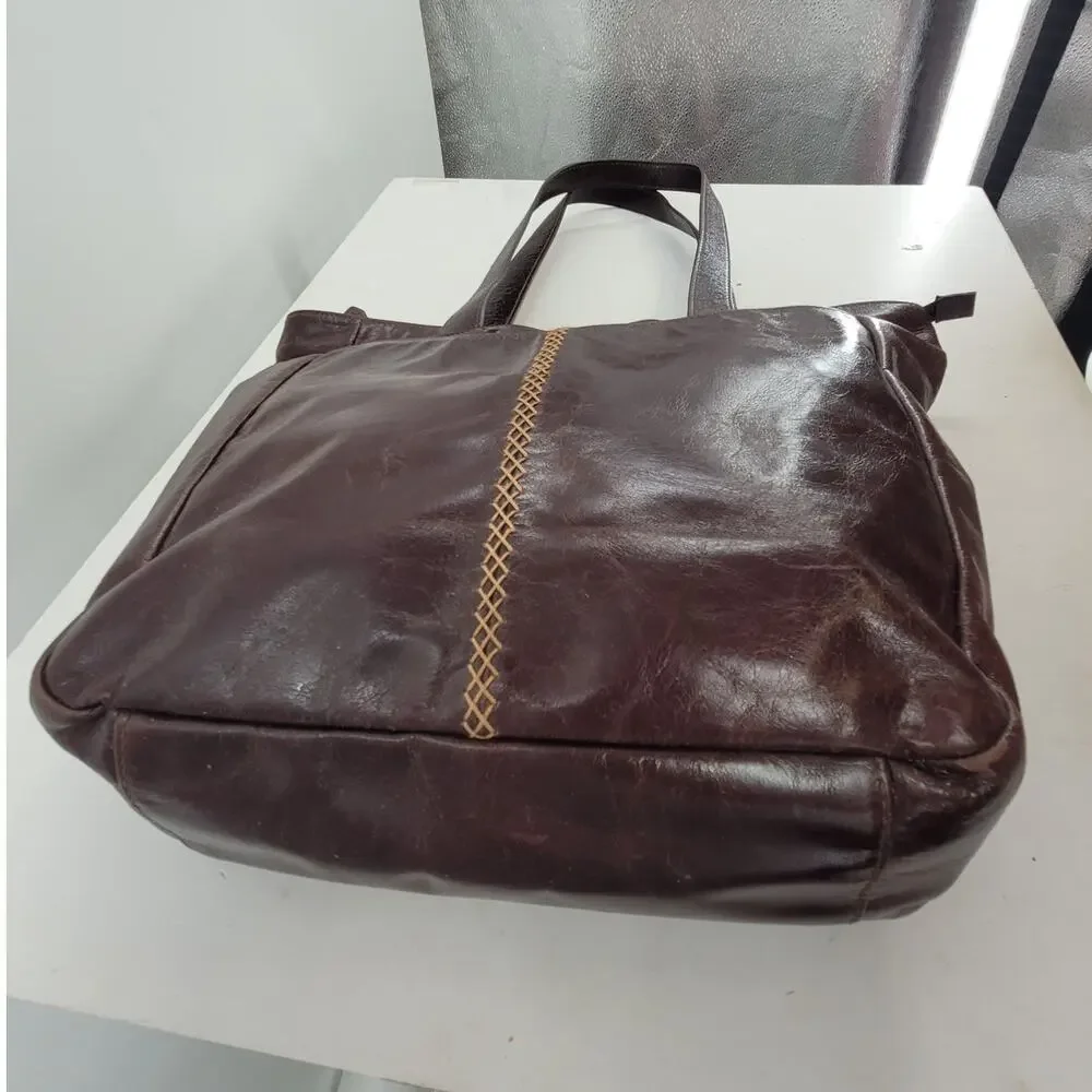 National Geographic Distressed‎ Leather Tote Dark Academia Travel Bag bohemian